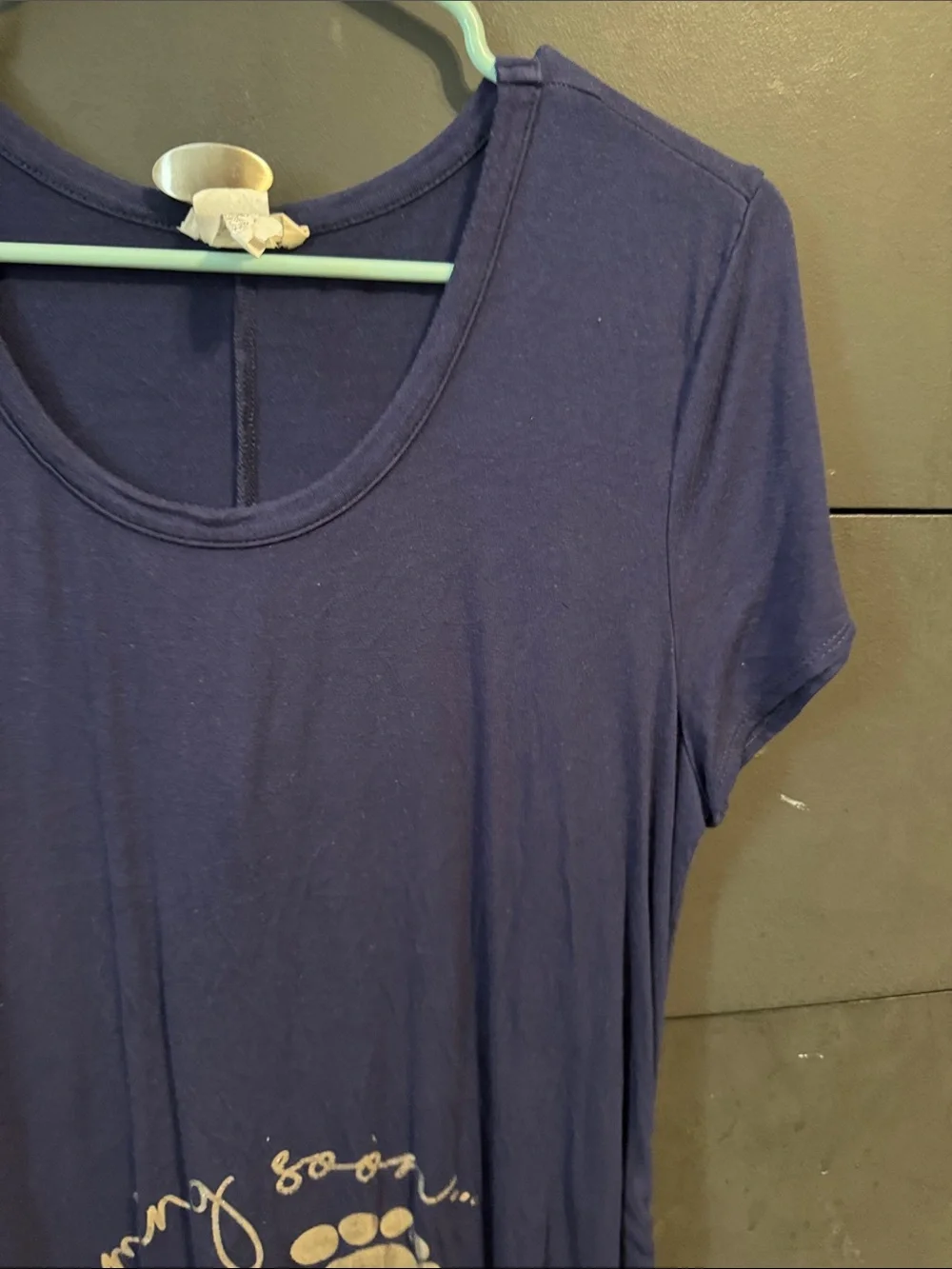 Maternity Tee with Baby Footprints